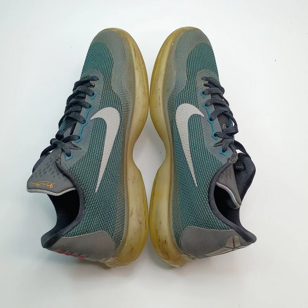 Nike Kobe 10 Emerald City Deep‎ Royal Blue Green 726067-308 Kids Size 7Y